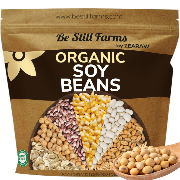 Organic Soybeans Bulk 4.8 Lb Soya Nuts Dry Great For Edamame