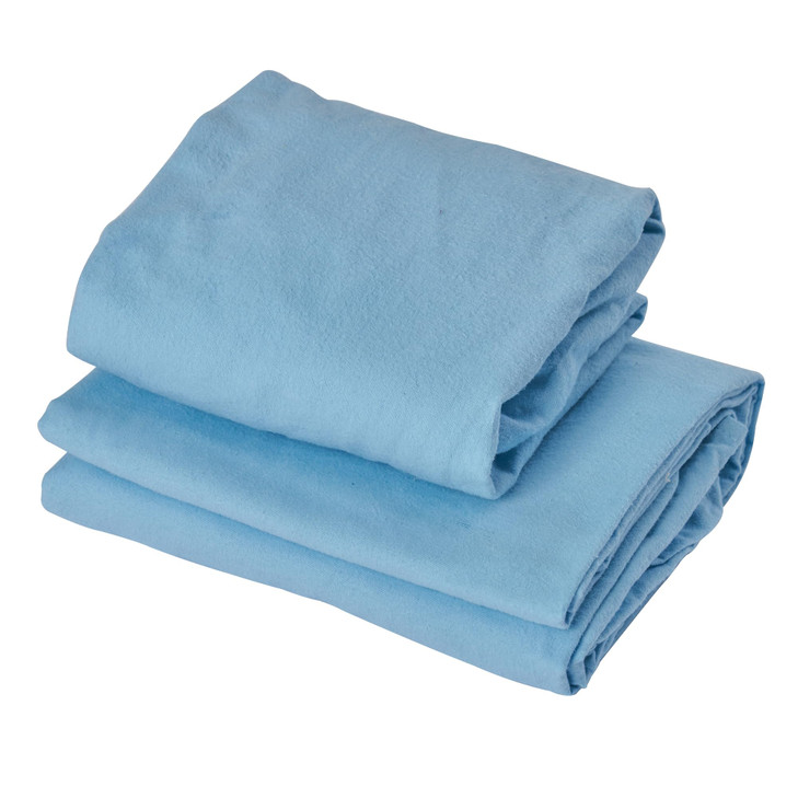 Master Massage Universal Massage Table Flannel Sheet Set 3 In 1 Table Cover Face Cushion Cover Table Sheet Sky Blue