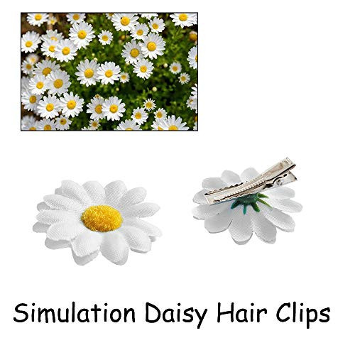 12 Packed Women Sweet Daisy Hairpin Side Bridesmaid Hair Clip Beach Wedding Flower Hair Accessory