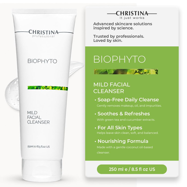 Christina Biophyto Mild Facial Cleanser With Green Tea And Cucumber 250 Ml