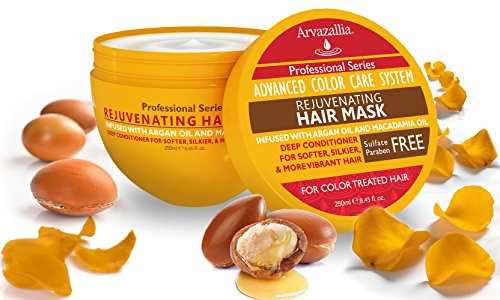 Arvazallia Rejuvenating Hair Mask For Color Treated Hair With Argan Oil