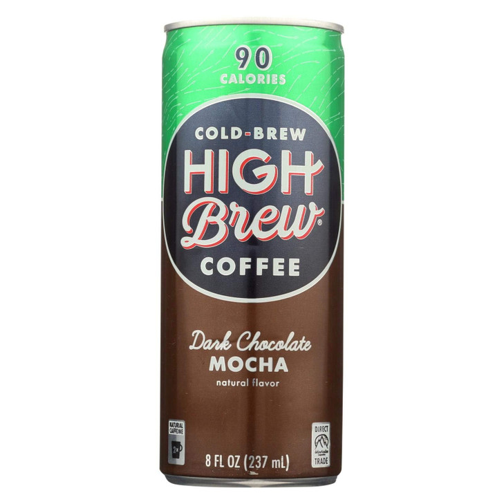 High Brew Coffee Dark Chocolate Mocha Coffee 8 Fluid Ounce 12 Per Case