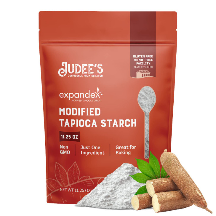 Judee S Gluten Free Expandex Modified Tapioca Starch Powder Versatile Baking Thickener And Modified Starch For Baking Gluten Free Texture