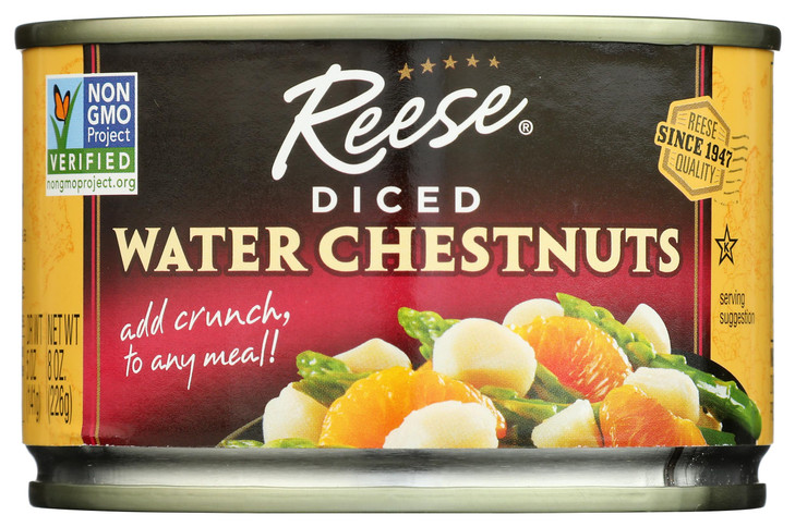 Reese Water Chestnuts Diced 8 Ounce