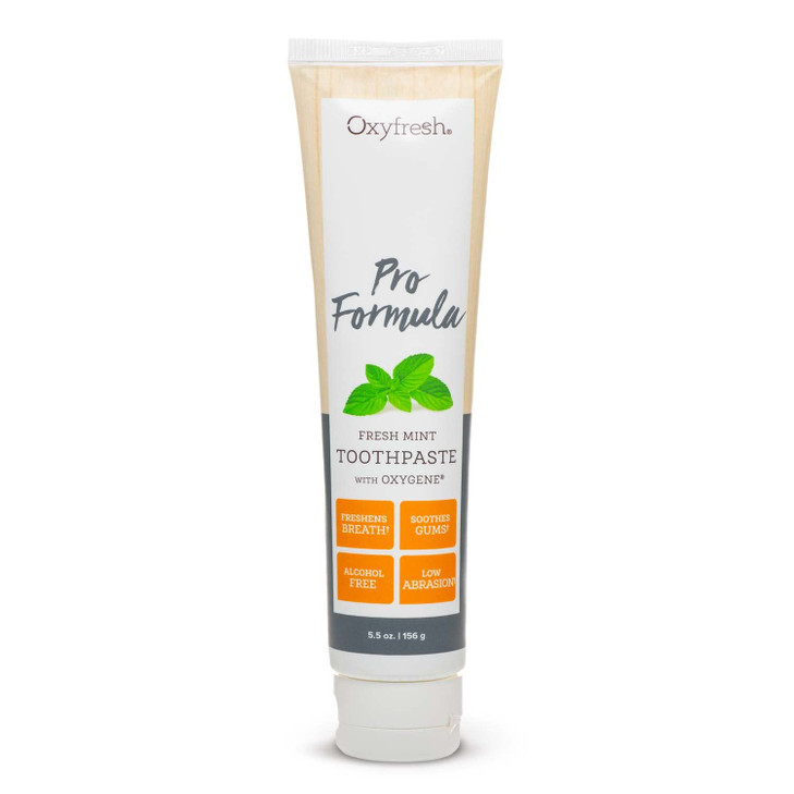 Oxyfresh Pro Formula Fresh Mint Toothpaste Gentle Low Abrasion Cosmetic Fluoride Free For Bad Breath Sensitive Teeth And Gums With Natural