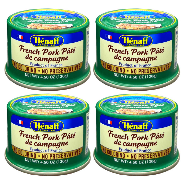 Henaff French Pork Pate De Campagne Country Pate 130 Grams 4 Pack