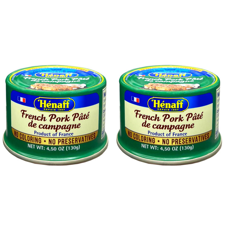 Henaff French Pork Pate De Campagne Country Pate 130 Grams 2 Pack