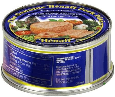 Henaff Pork P 5.4 Ounce 154G Ready To Eat Hot Or Cold Authentic French Recipe Product Of France Pack Of 4