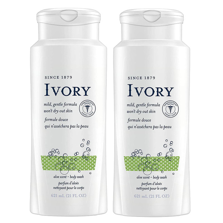 Ivory Scented Body Wash Aloe 21 Oz Pack Of 2