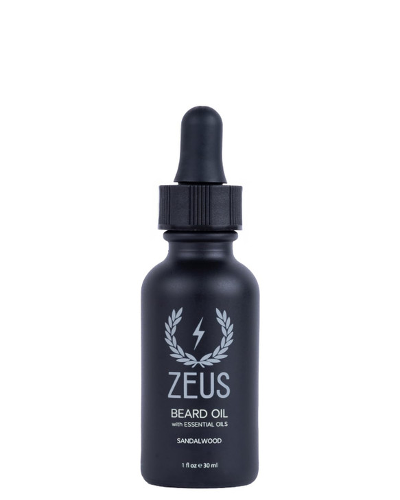 Zeus Natural Beard Oil For Men With Essential Oils Sandalwood