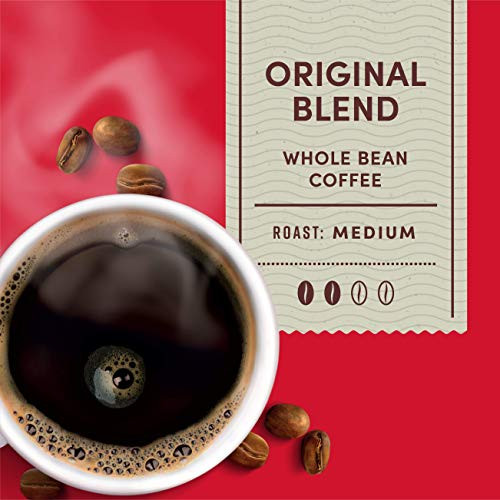 Tim Hortons Whole Bean Original Medium Roast Coffee Made With 100 Percent Arabica Beans 12 Ounce Bag 6 Pack