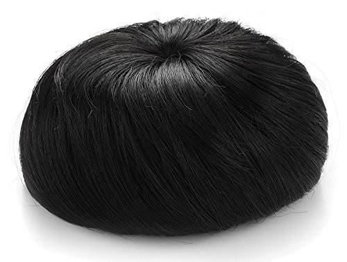 Onedor Synthetic Fiber Hair Extension Chignon Donut Bun Wig Hairpiece 2 Darkest Brown