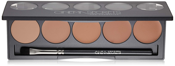 Cinema Secrets Ultimate Foundation 5 In1 Palette Light Med Pink Beige Undertones 500A Series Buildable Coverage Long Wear Matte Finish