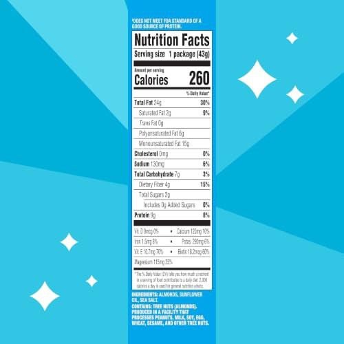 Blue Diamond Almonds Roasted Salted Flavored Snack Nuts Single Serve Bags 1.5 Oz. Tubes Pack Of 12
