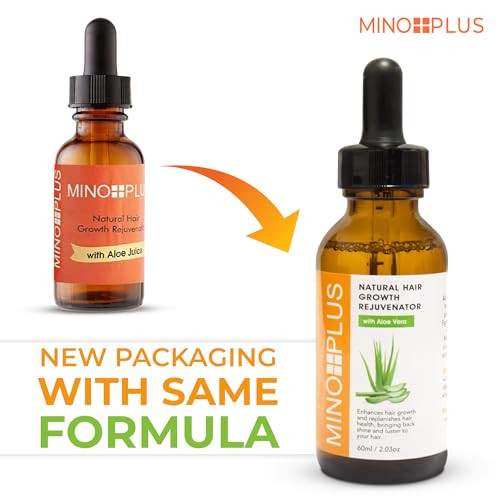 Mino Plus Natural Hair Growth Serum 60Ml 2Fl Oz For Longer Stronger Thicker Fuller Hair Formulated To Prevent Hair Loss Hair Fall With Aloe