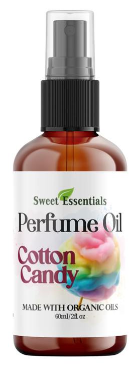 Sweet Essentials Cotton Candy Fragrance Perfume Oil 2Oz Made With Organic Oils Spray On Perfume Oil Alcohol And Preservative Free