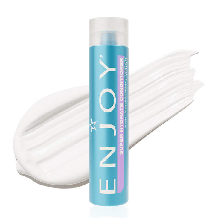 Enjoy Super Hydrate Conditioner Anti Frizz Deep Hydration For Weak Dry Or Curly Hair Moisture Restoring Smoothing Formula Ph 4.5 5.5