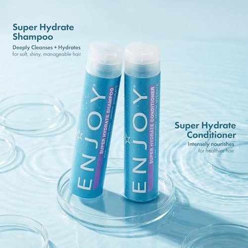 Enjoy Super Hydrate Conditioner Anti Frizz Deep Hydration For Weak Dry Or Curly Hair Moisture Restoring Smoothing Formula Ph 4.5 5.5