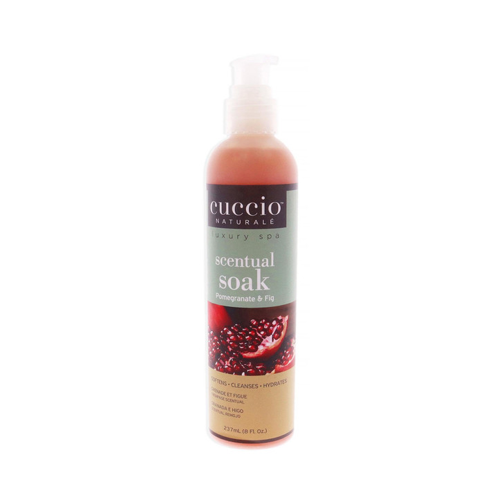 Cuccio Naturale Scentual Soak Creamy Liquid Wash For Mani Pedi No Parabens Soften Cleanse And Hydrate Skin Anti Aging Solution Use On Hands