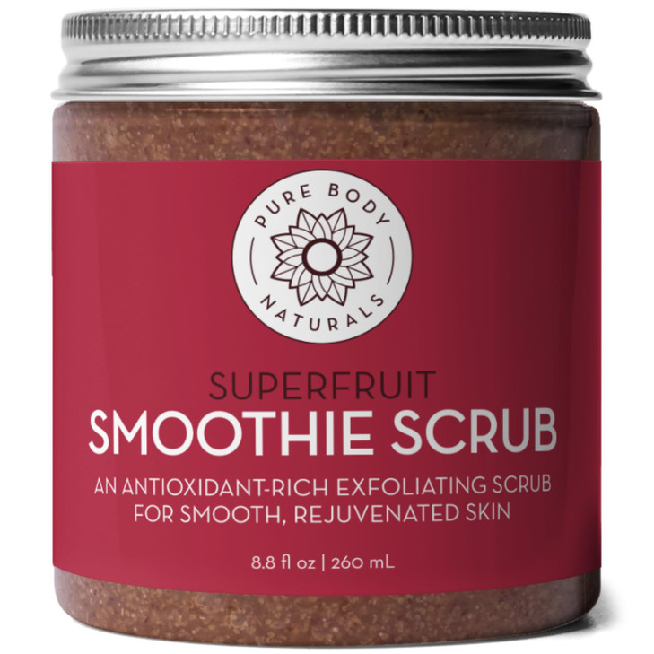 Superfruit Smoothie Scrub 8.8 Oz Antioxidant Face And Body Exfoliator