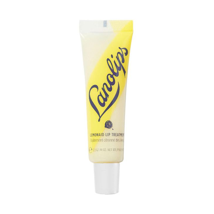 Lanolips Lemonaid Lip Treatment Clear Lip Gloss And Exfoliant With Lanolin Lemon Oil Vitamin E Oil And Shimmer Tinted Lip Balm For Dry