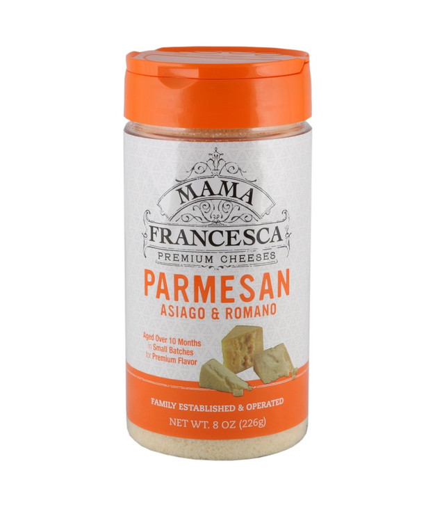 Mama Francesca Premium Parmesan Asiago And Romano Cheese 8 Ounce