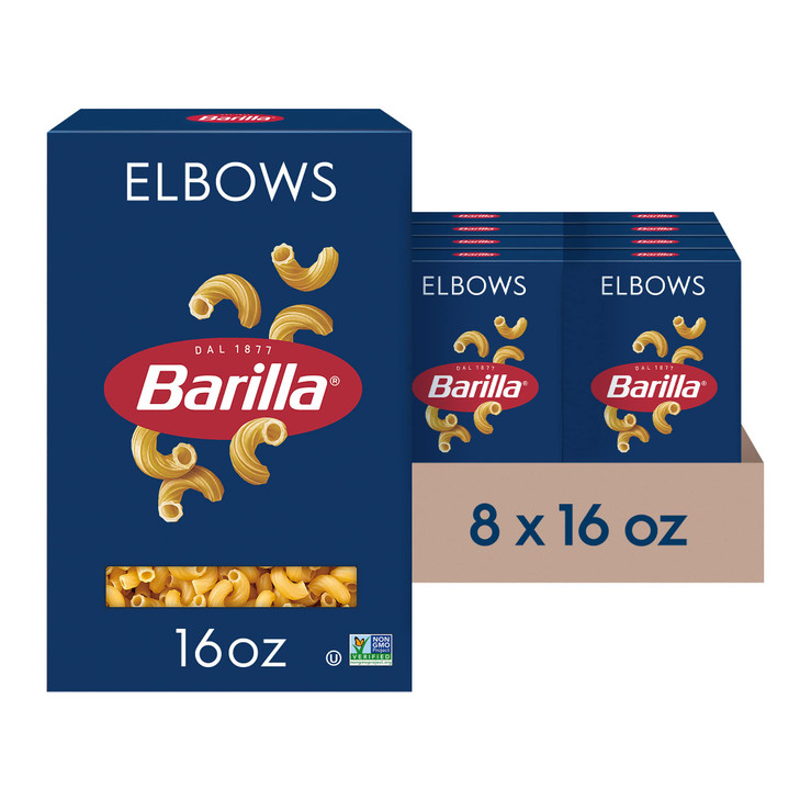 Barilla Elbows Pasta Non Gmo Kosher Pasta 16Oz. 8Pk