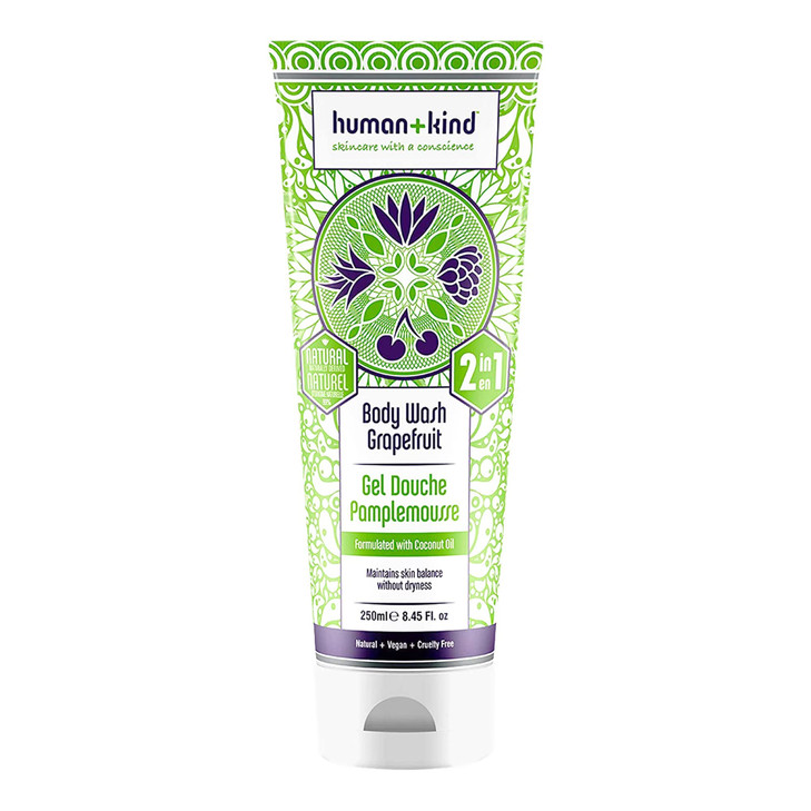 Human Plus Kind Body Wash Grape Fruit Scent Refreshing Body Soap Leaves Skin Feeling Soft And Clean Infused With Hydrating Coconut Oil 8.45