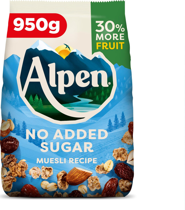 Alpen Museli No Added Sugar 950G