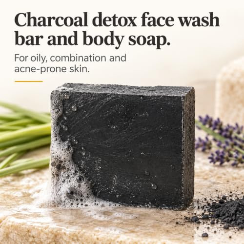 Charcoal Soap Bar For Face And Body Charcoal Face Wash Bar For Women And Men