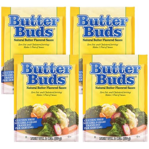 Butter Buds Sauce Mix 2 Oz 4 Pack Non Gmo Gluten Free Natural Butter Flavored Sauce Made With Buttermilk 0 Fat 0 Cholesterol