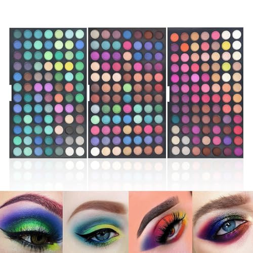 Pure Vie 252 Colors Eyeshadow Palette Matte Shimmer Blendable Eye Makeup