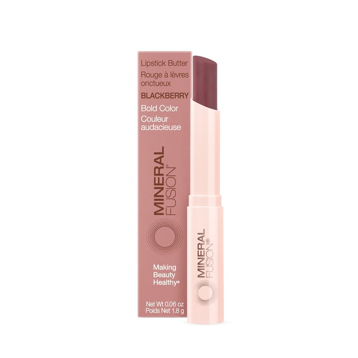Mineral Fusion Lipstick Butter Blackberry 0.06 Ounce