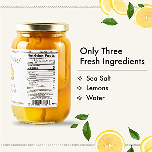 Casablanca Market Moroccan Preserved Lemons Authentic Moroccan Preserved Lemons In Jar Whole Non Gmo Preserved Lemon Preserved Lemons For
