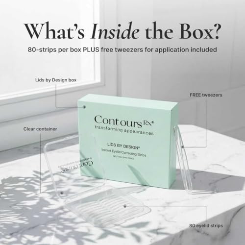 Contours Rx Lids By Design N Degree 7 Instant Eyelid Lift Strips For Dramatic Lift On Hooded Droopy Eyelids Medical Grade Anti Aging Non