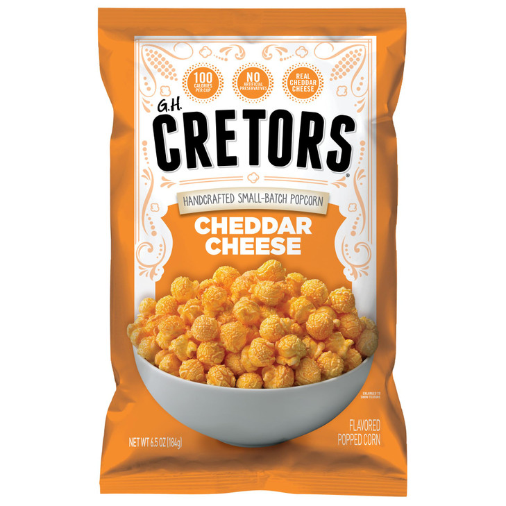G.H. Cretors Cheddar Cheese Flavor Popcorn Single Bag 6.5 Oz