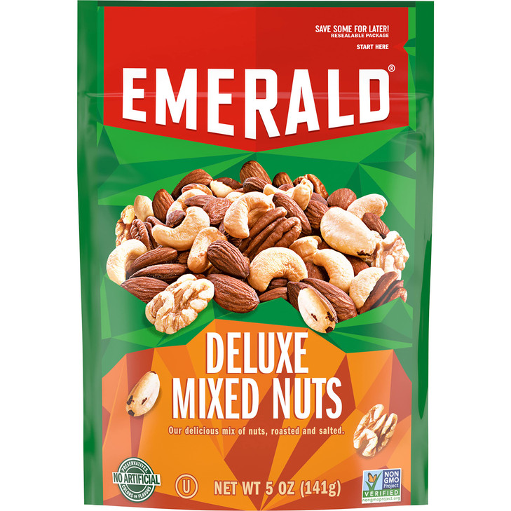 Emerald Salted Deluxe Mixed Nuts 5Oz Resealable Bag