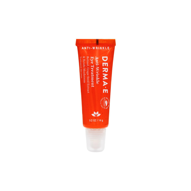 Derma E Anti Wrinkle Eye Treatment Anti Aging Cream With Retinol Grape Seed Extract And Reishi Mushroom Hydrating Serum For Under Eye And