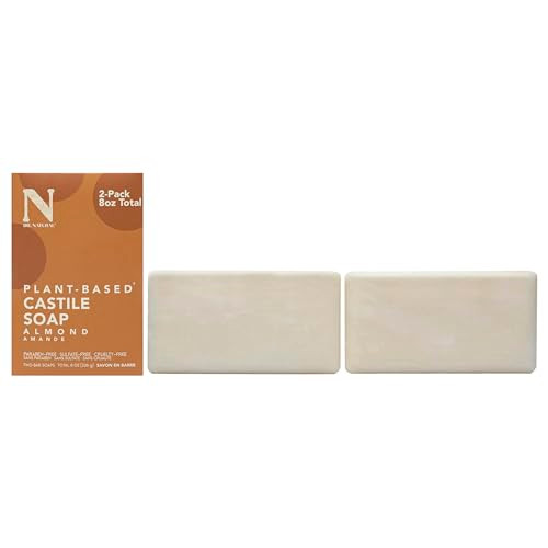Dr. Natural Castile Bar Soap Multipurpose Soap Bar With Anti Acne Properties For Face Body And Hair Sensitive Skin Body Wash Almond 2 Pcs