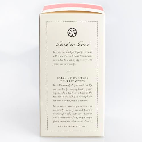 Silk Road Teas Organic White Peony Tea Bai Mu Dan Soft And Sweet Aroma Delicate Melon Taste 15 Tea Bags