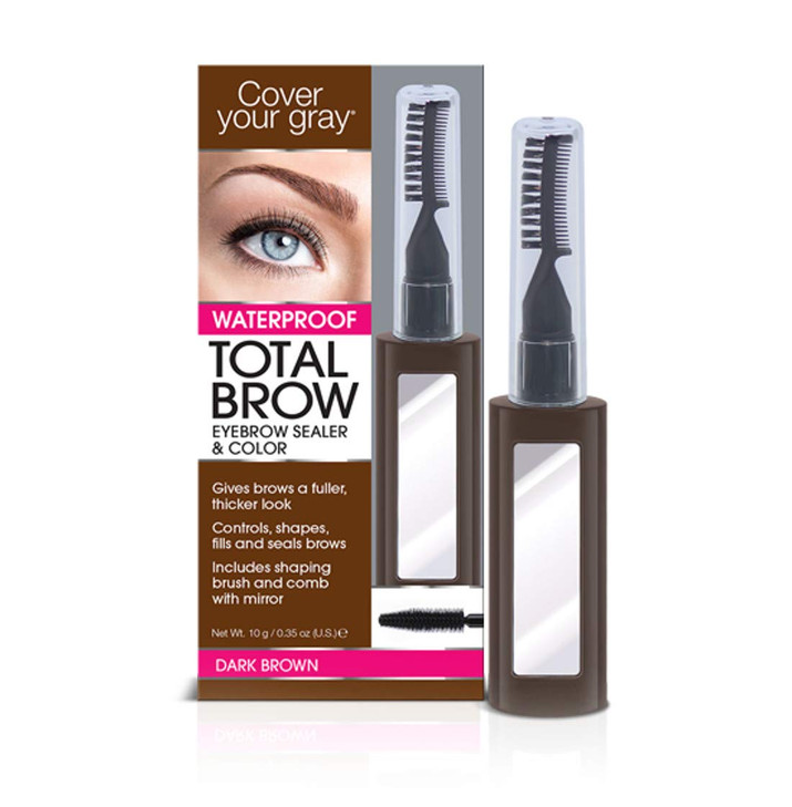 Cover Your Gray Total Brow Eyebrow Sealer And Color Dark Brown