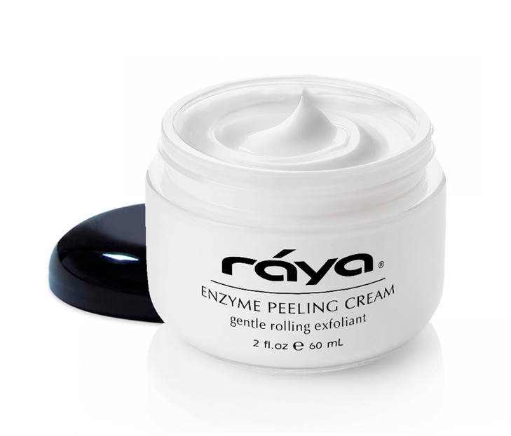 Raya Enzyme Peeling Facial Cream 109 Gentle Exfoliating Treatment For Sensitive Skin Cleanses Polishes And Improves Complexion
