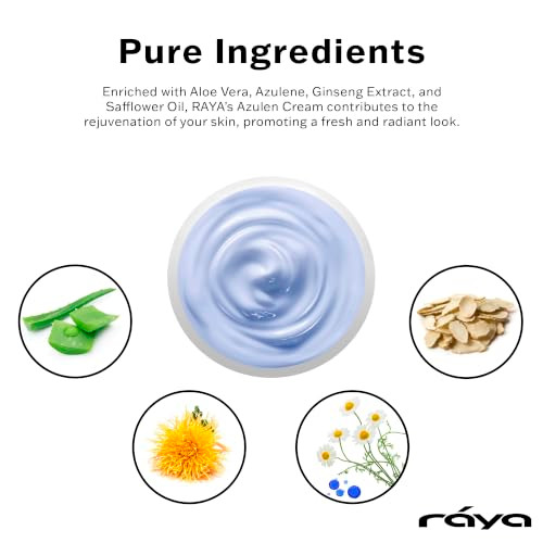 Raya Azulen Cream Day And Night Facial Moisturizer For Sensitive Skin