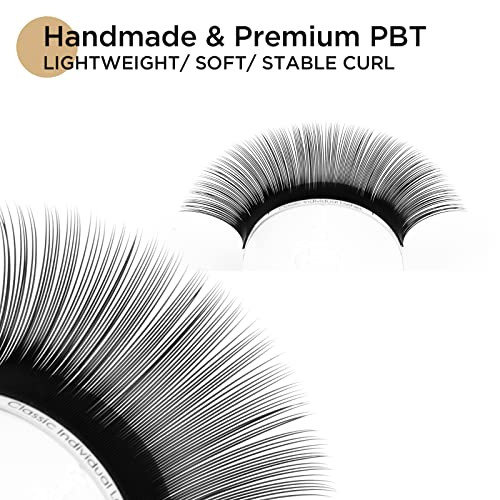 Lashview 0.20 Thickness Eyelash Extensions C Curl 9Mm Silk Mink Fake Natural Thick Lashes Individual Semi Permanent Eyelashes Silk Lashes