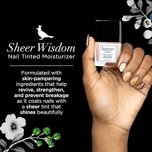 Butter London Sheer Wisdom Nail Tinted Moisturizer Deep At Home Nail Care