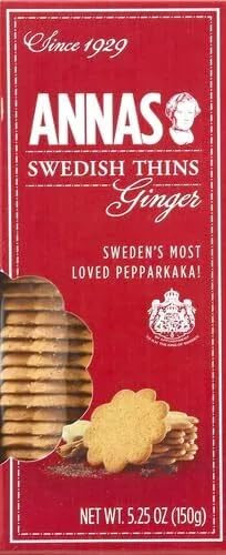 Anna S Swedish Thins Ginger 5.25 Oz Pack Of 1
