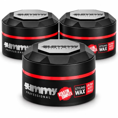 Gummy Ultra Hold Hair Styling Wax For Men And Women 5.07 Fl Oz Pack Of 3