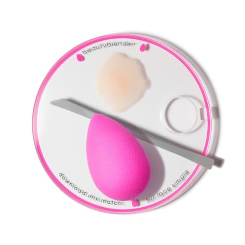 Beautyblender Surface Simple Portable Clear Beauty Blender Makeup Mixing Palette Mix And Match Foundations And Creams Includes Mixing Makeup