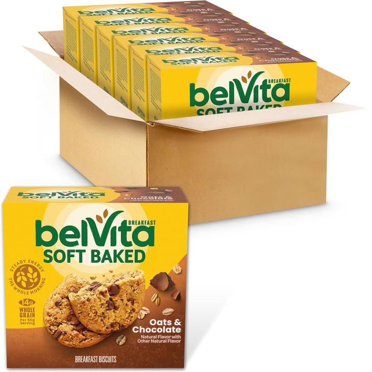 Belvita Soft Baked Breakfast Bars Oats And Chocolate 30 Packs