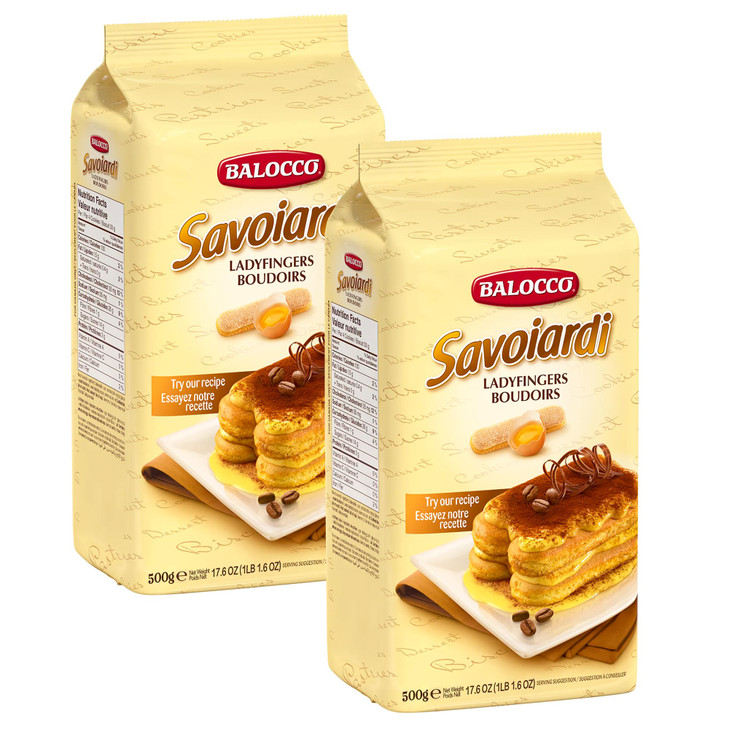 Balocco Ladyfingers Savoiardi Cookies 17.6 Oz Pack Of 2